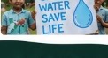 Boy holding Save Water Save Life poster